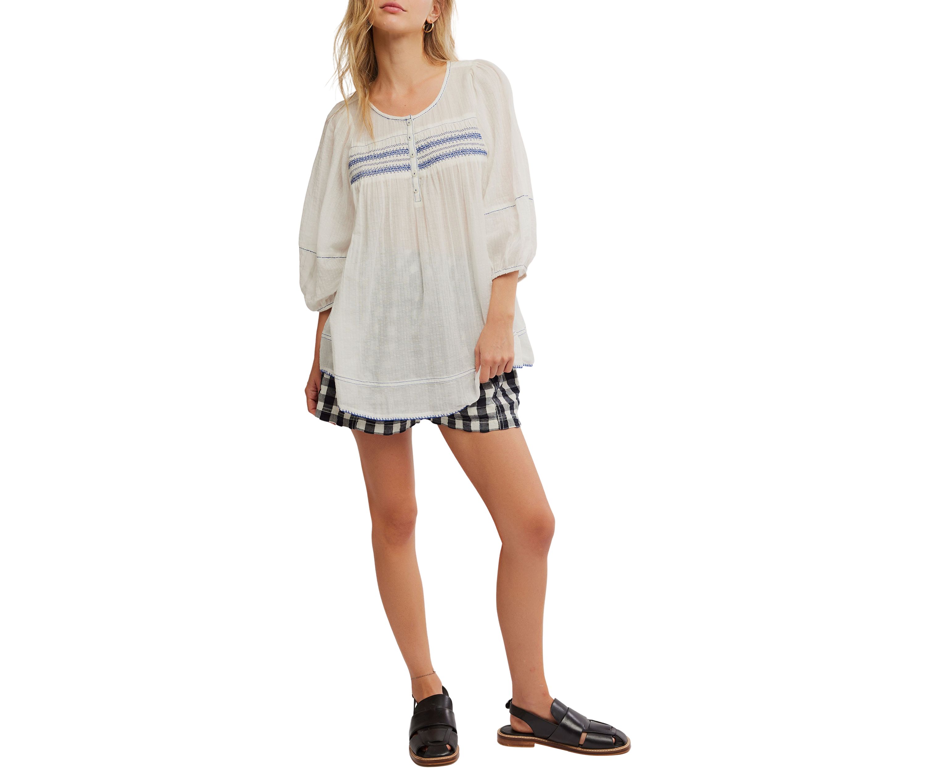 Womens Dylan Smocked Tunic 