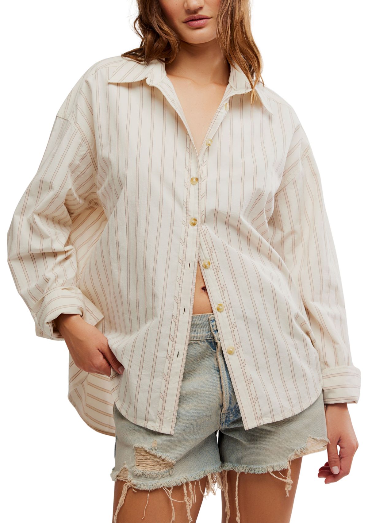 We the Free Striped Varsity Vibes Shirt