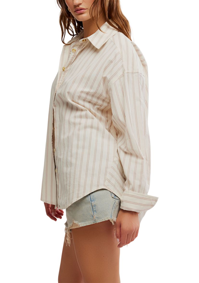 We the Free Striped Varsity Vibes Shirt
