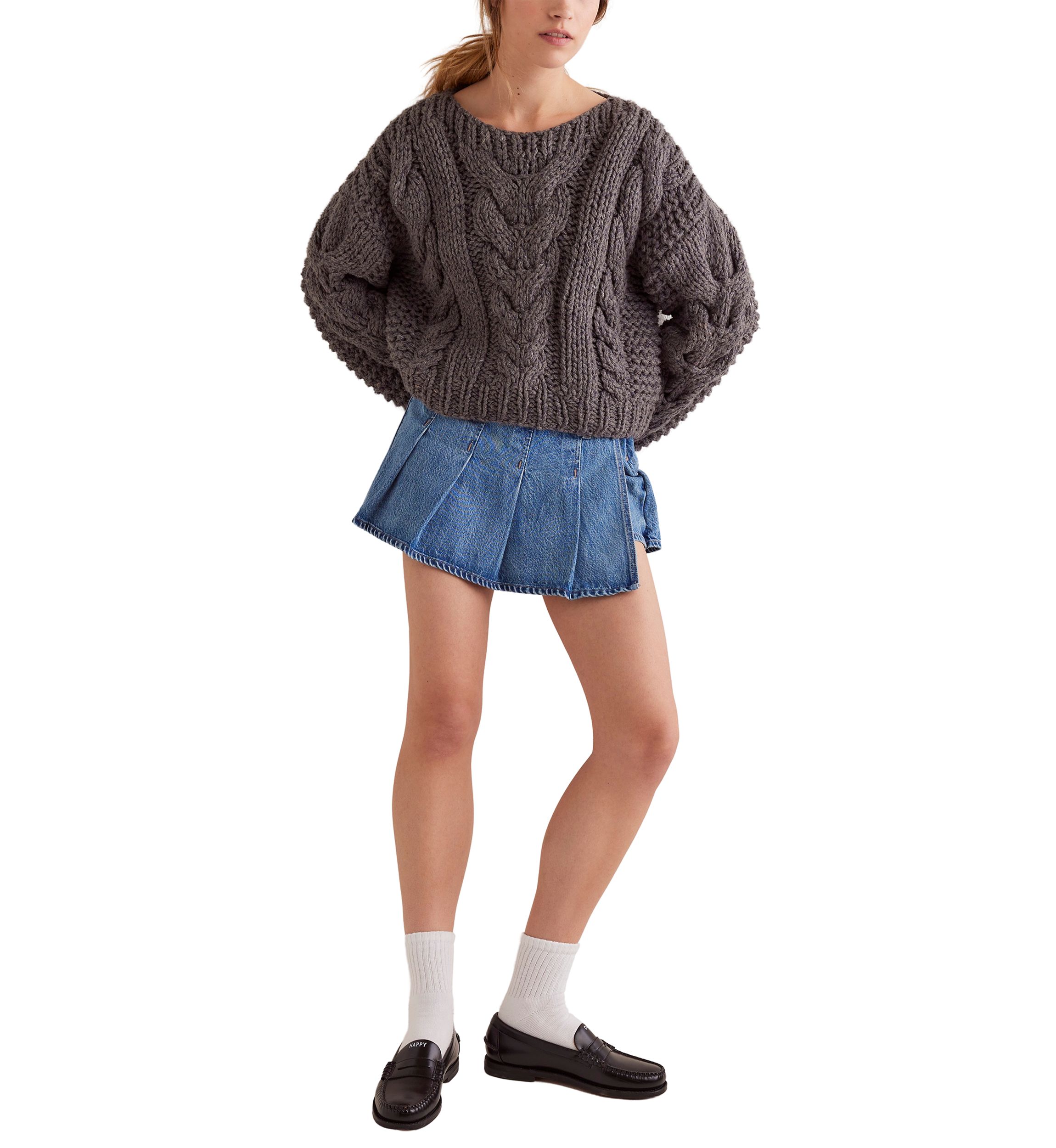 We The Free Stephie Denim Skort