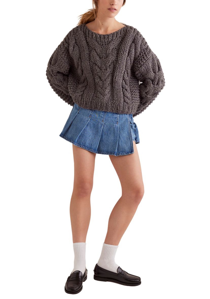 We The Free Stephie Denim Skort