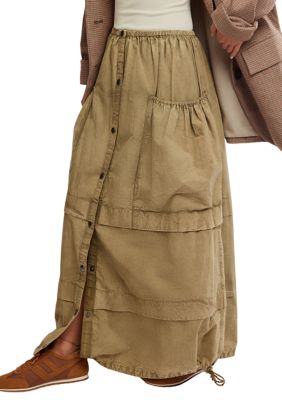 Free People ★ Eloise Maxi Skirt Free People Women's Eloise Maxi Skirt, Clean Ivory at Amazon