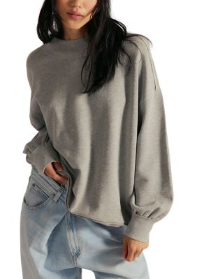 Free People Women's We The Free Palm Springs Pullover, Grey, Large