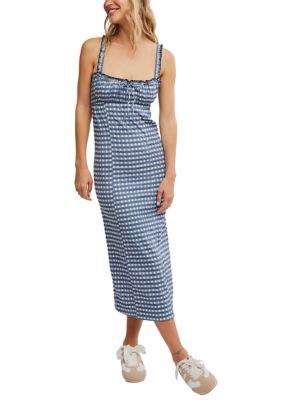 Free People Women's Lucinda Plaid Midi Dress