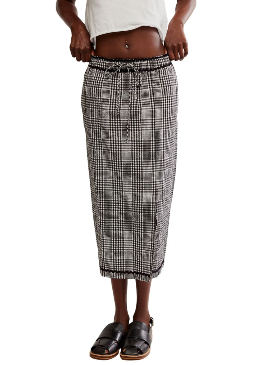 Penelope Gingham Midi Skirt 