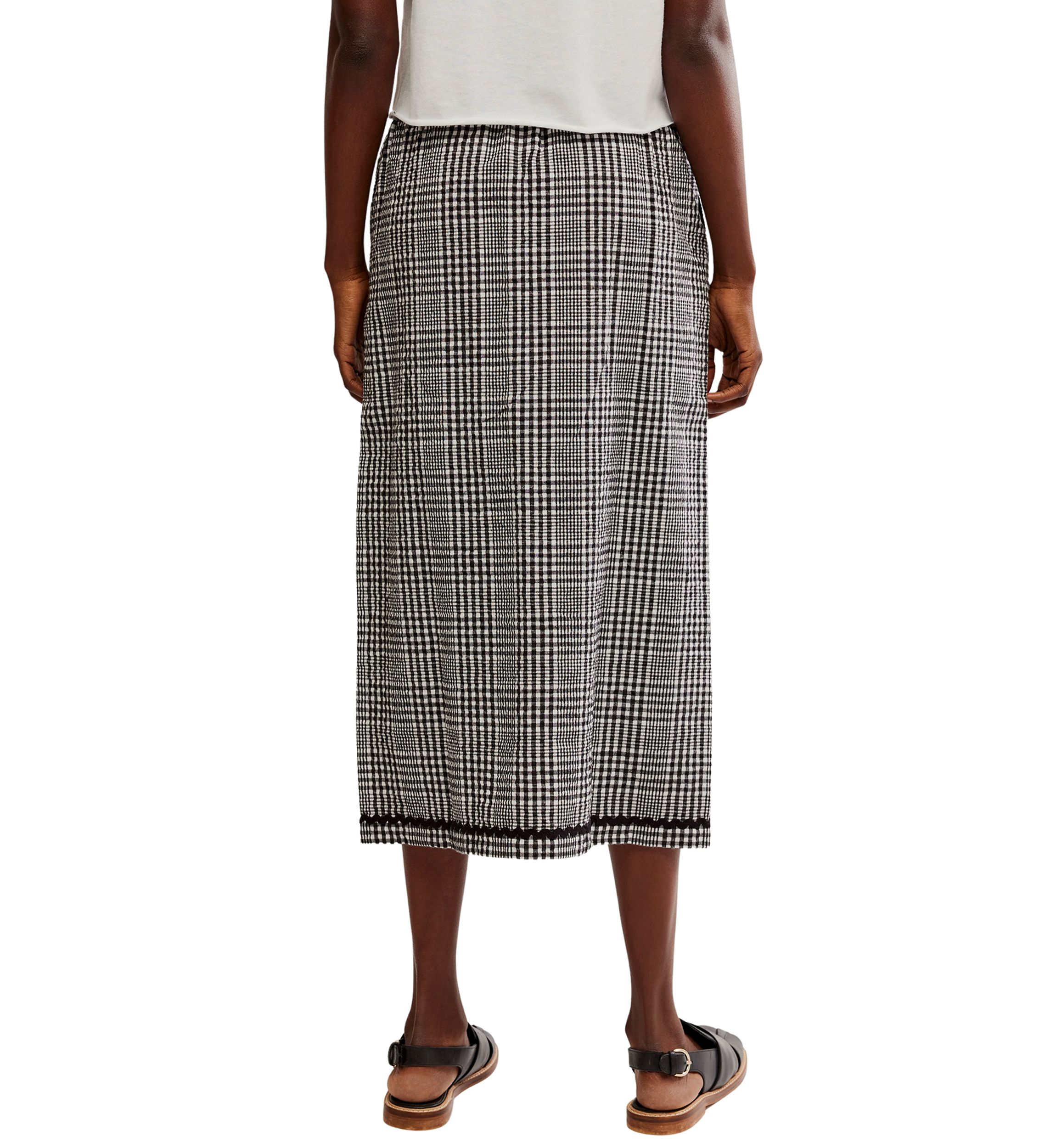 Penelope Gingham Midi Skirt 