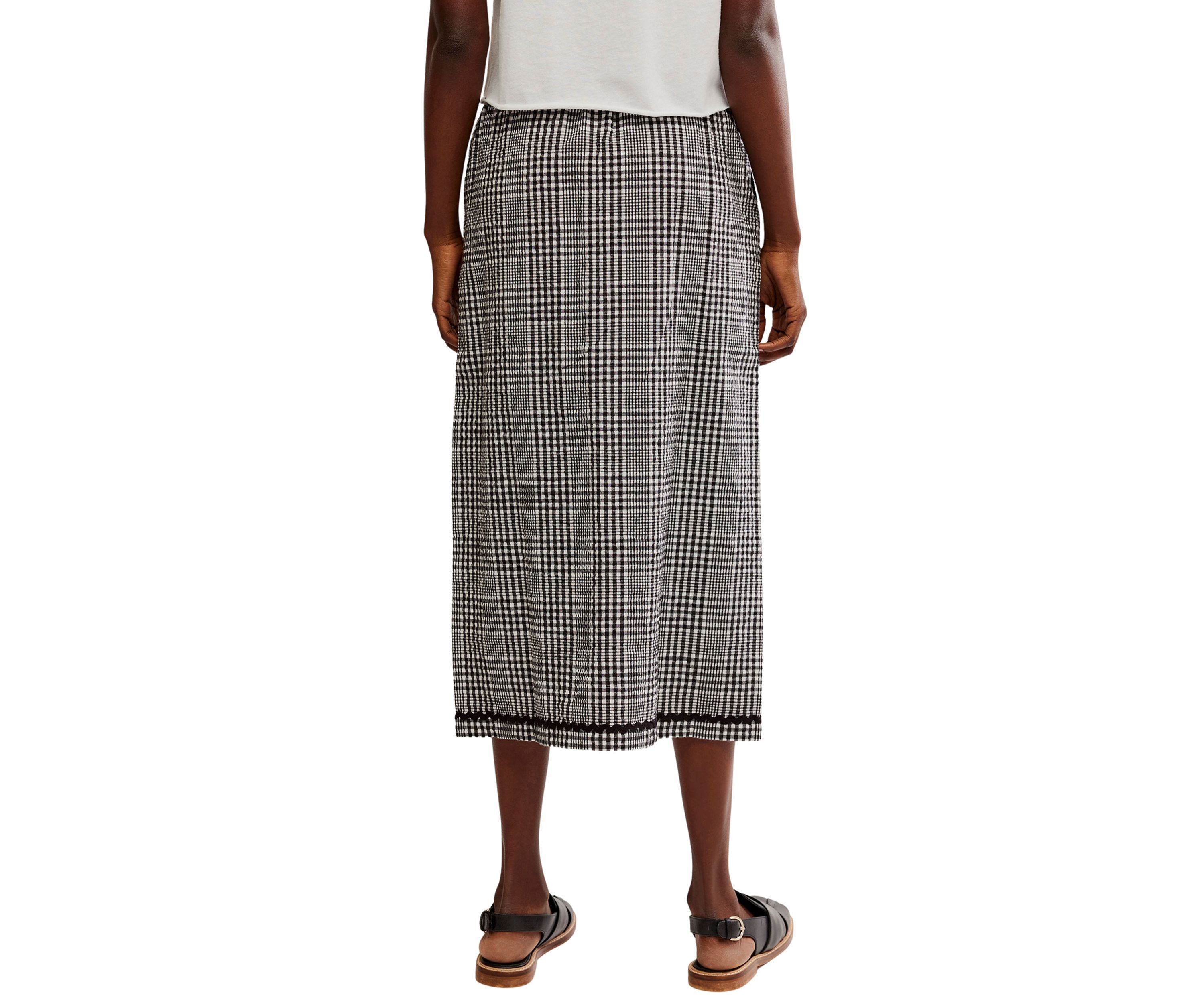 Penelope Gingham Midi Skirt 