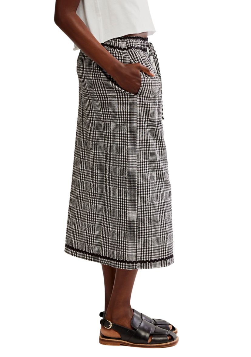 Penelope Gingham Midi Skirt 