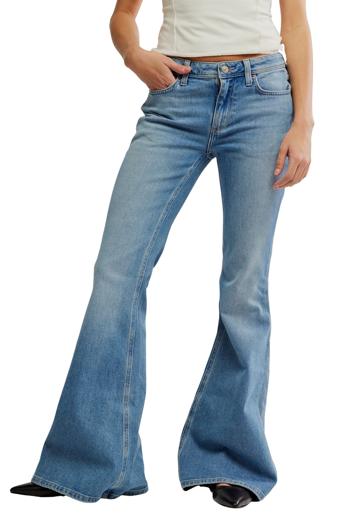 We The Free Love Bomb Flare Jeans