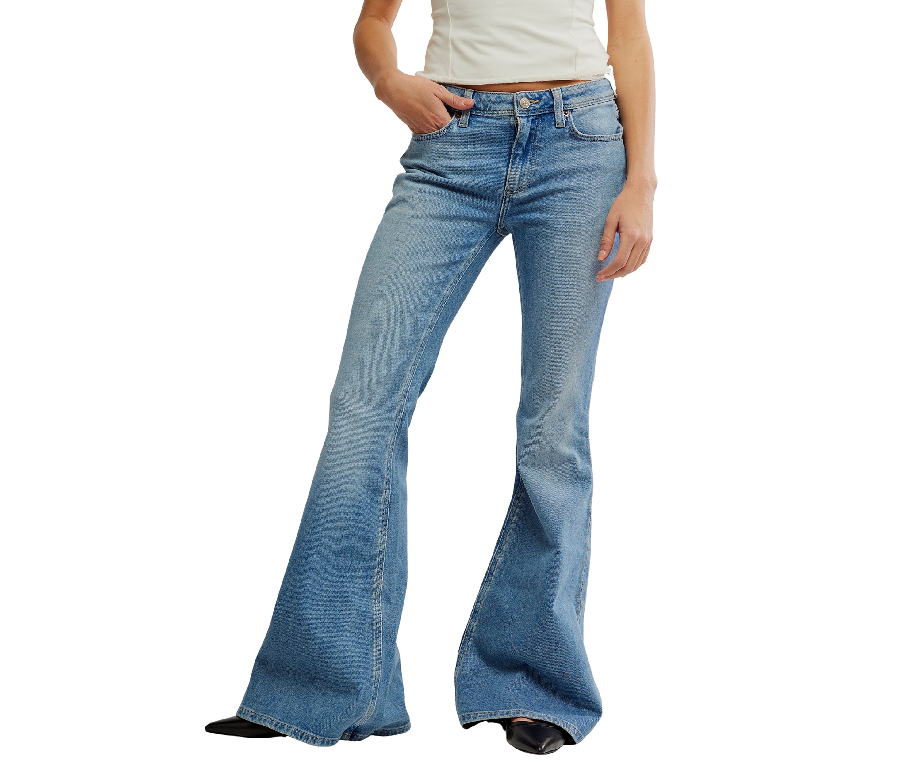 We The Free Love Bomb Flare Jeans
