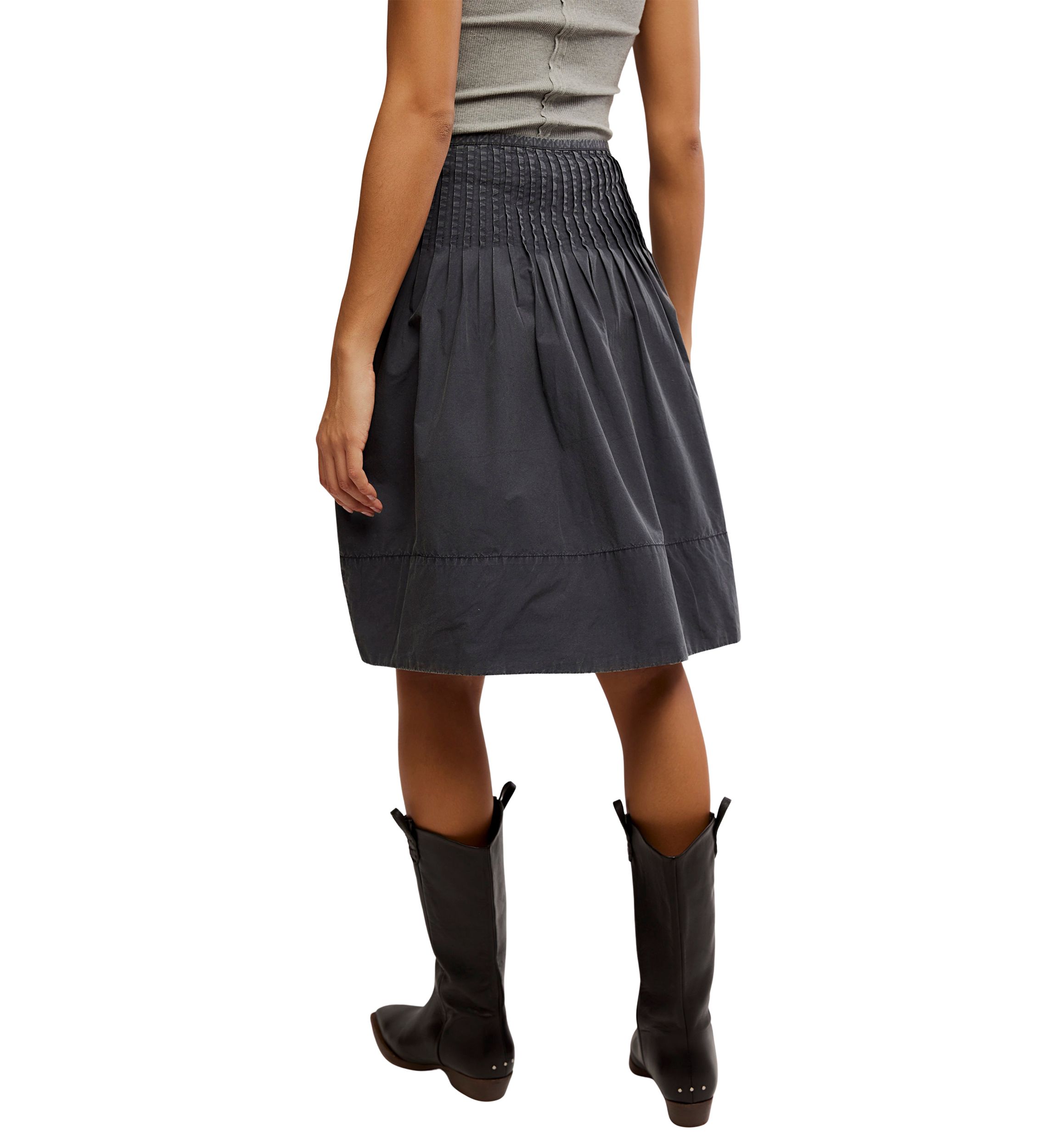 Peyton Pintuck Midi Skirt