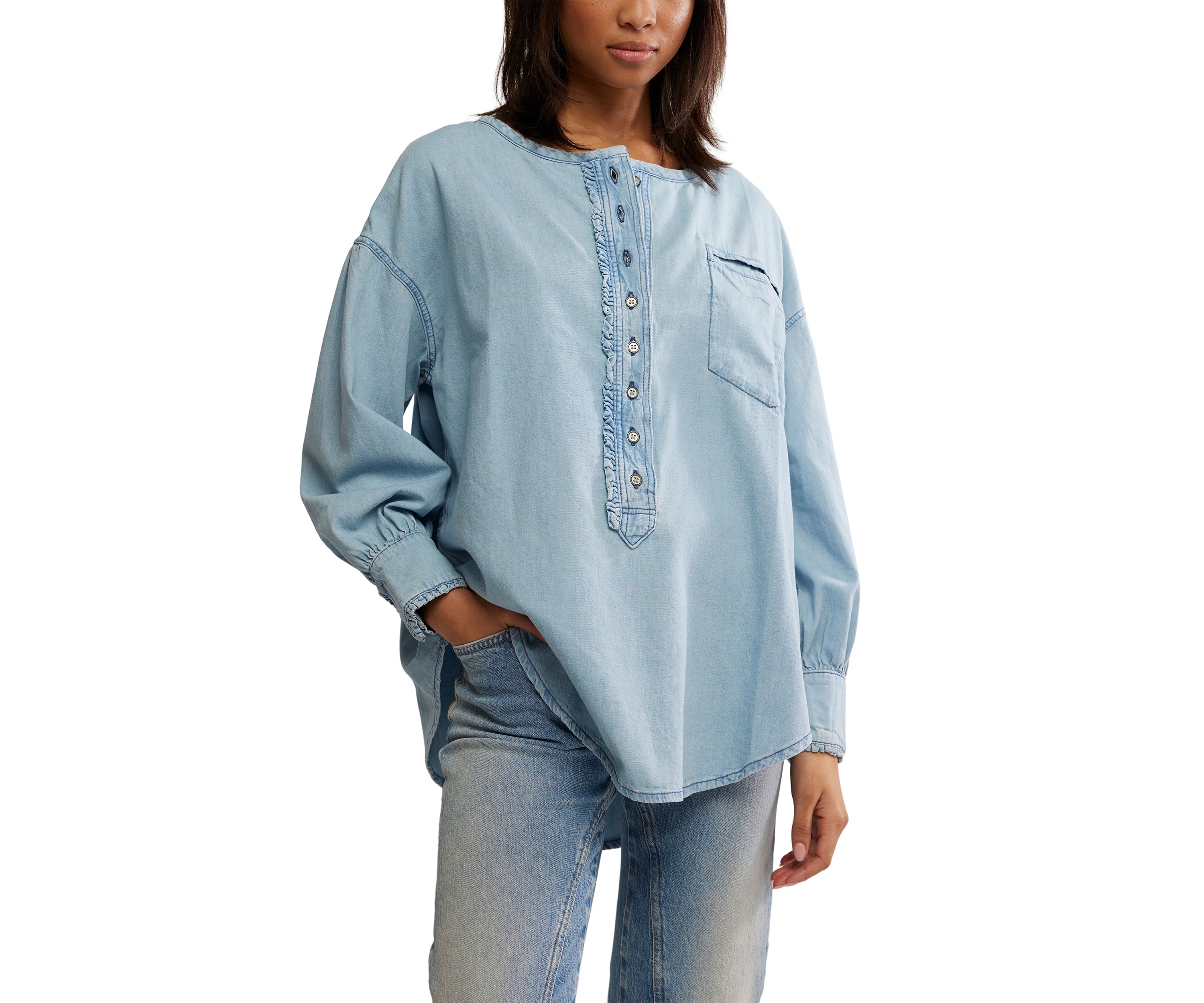 We The Free Denim Dreaming Pullover