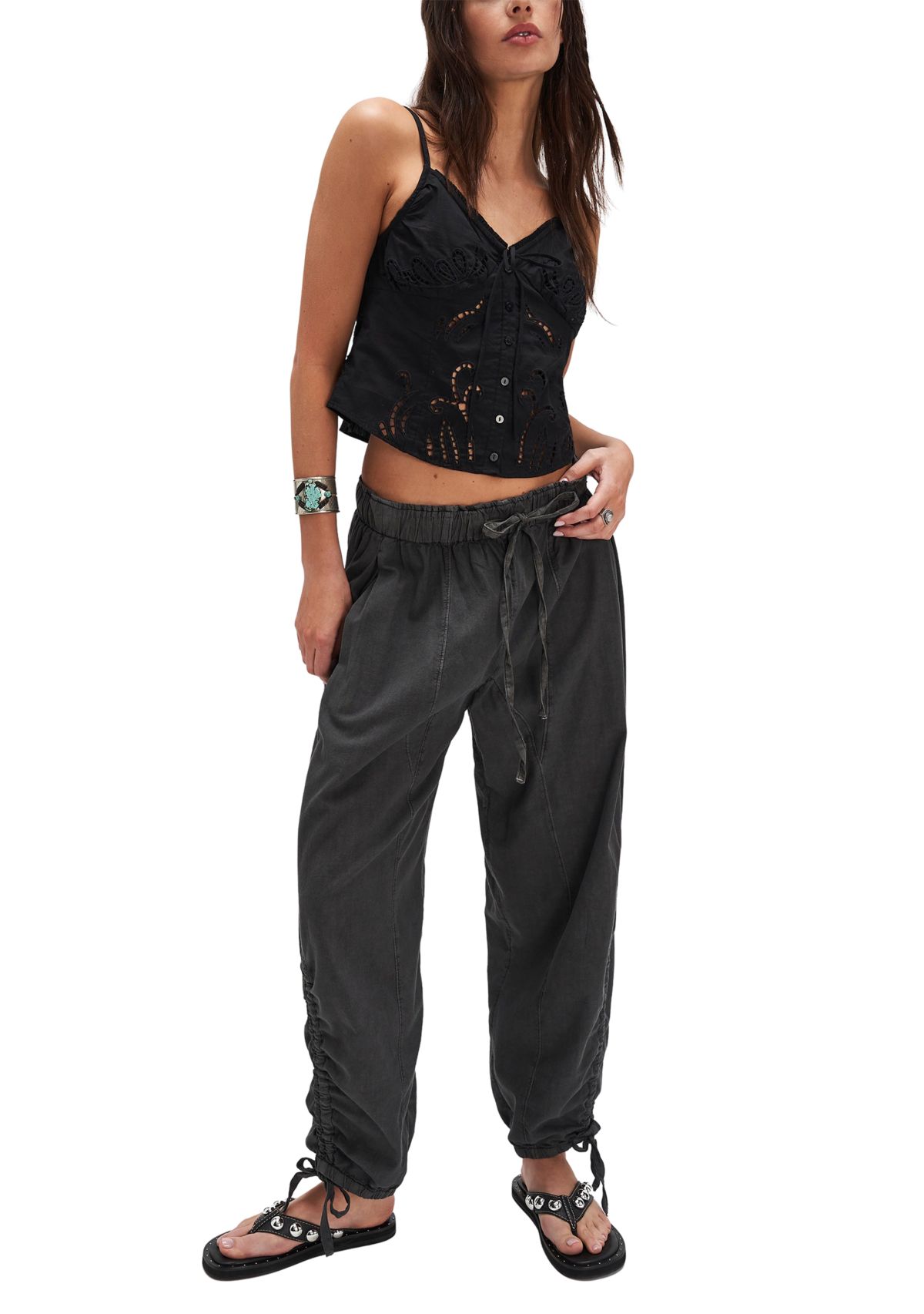 Sweet Sami Eyelet Top