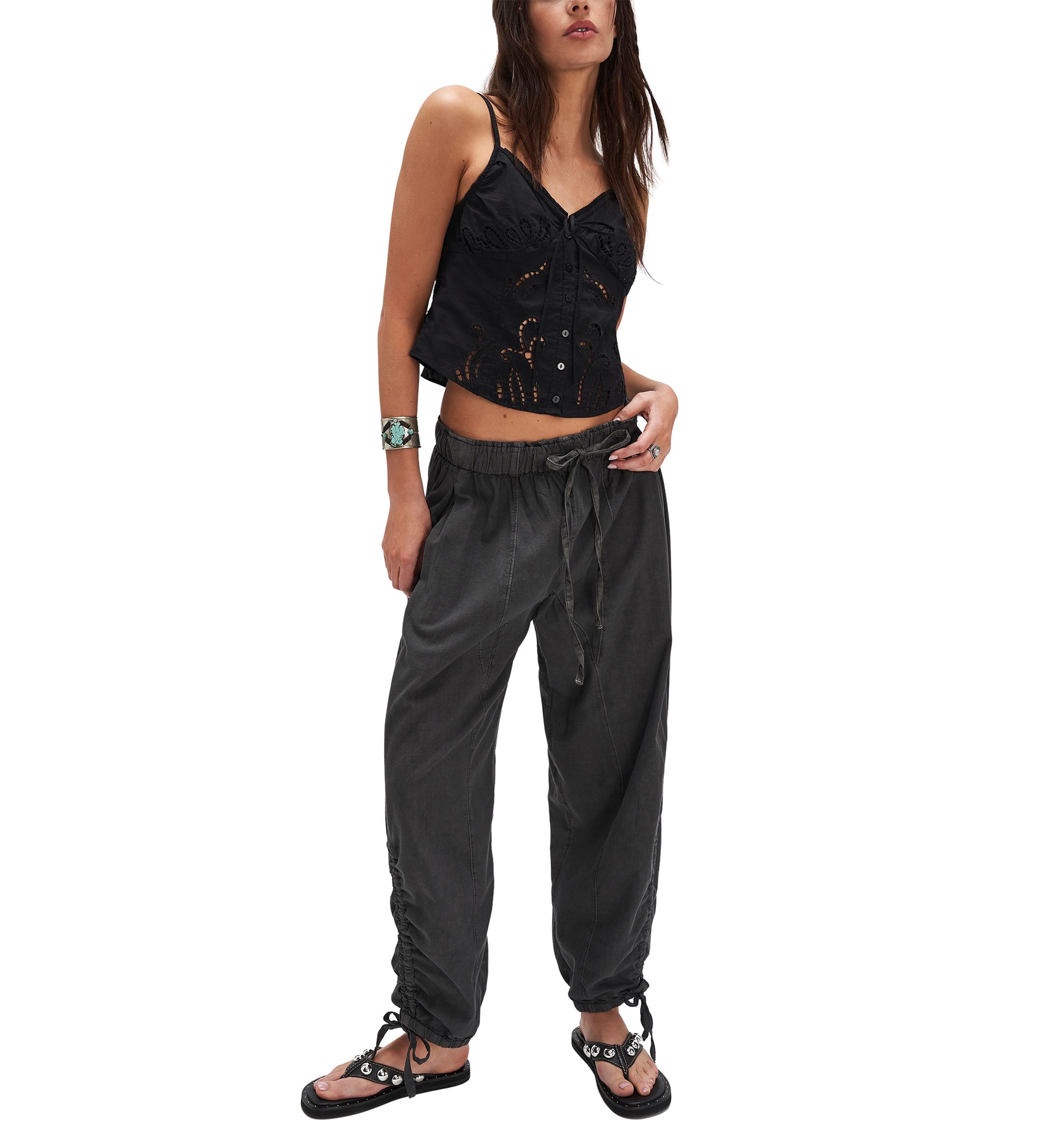 Sweet Sami Eyelet Top
