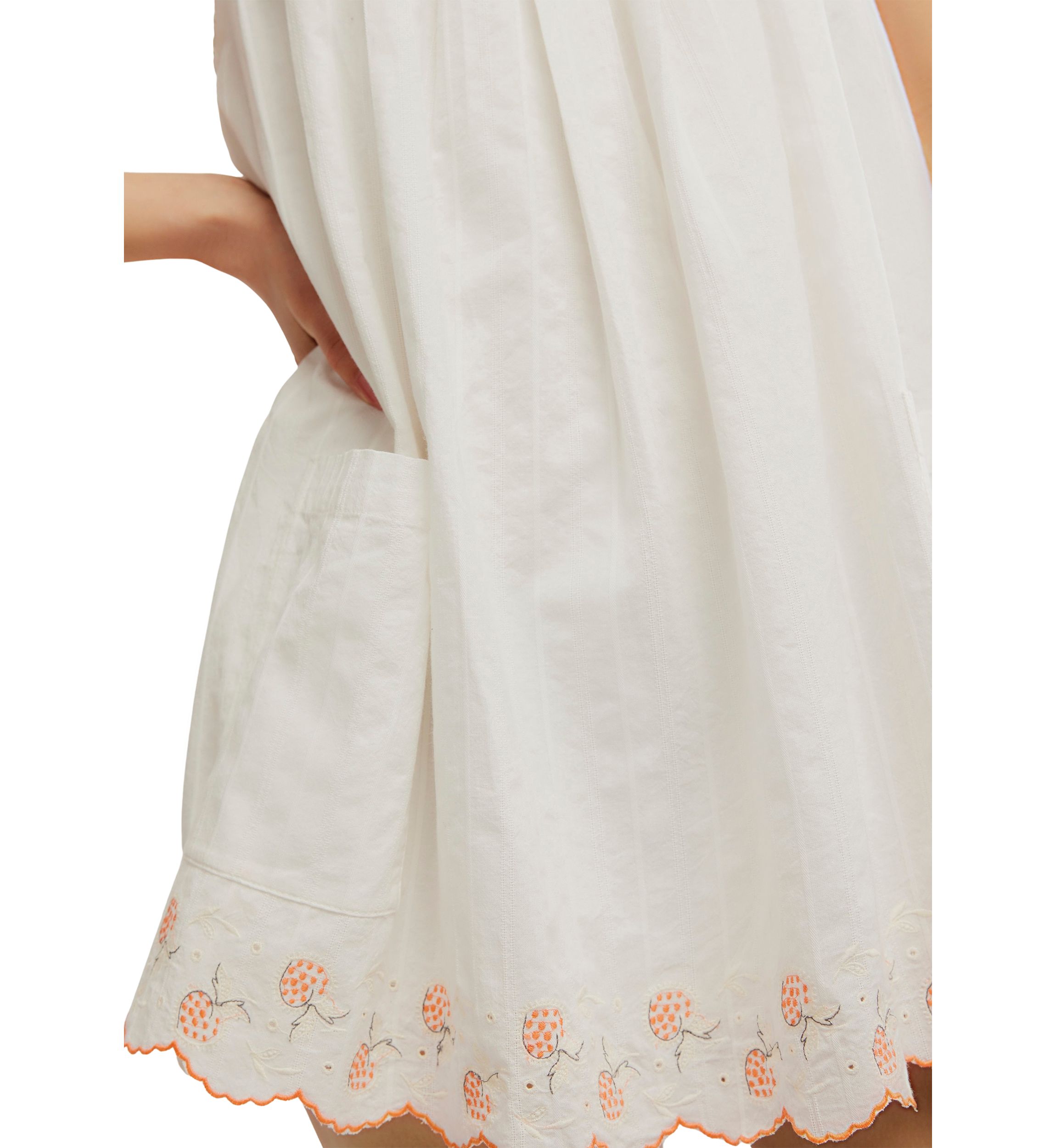 Latecia Embroidered Mini Dress
