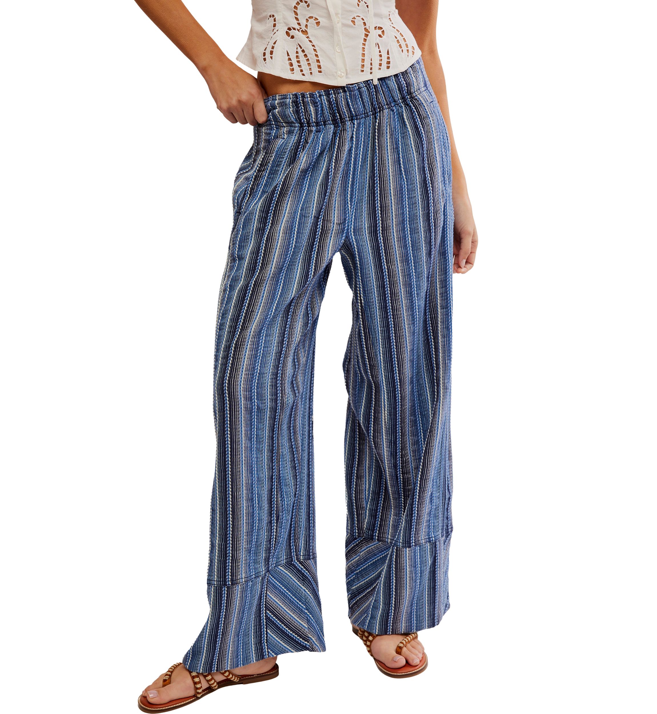 Days End Linen Pull-On Pants
