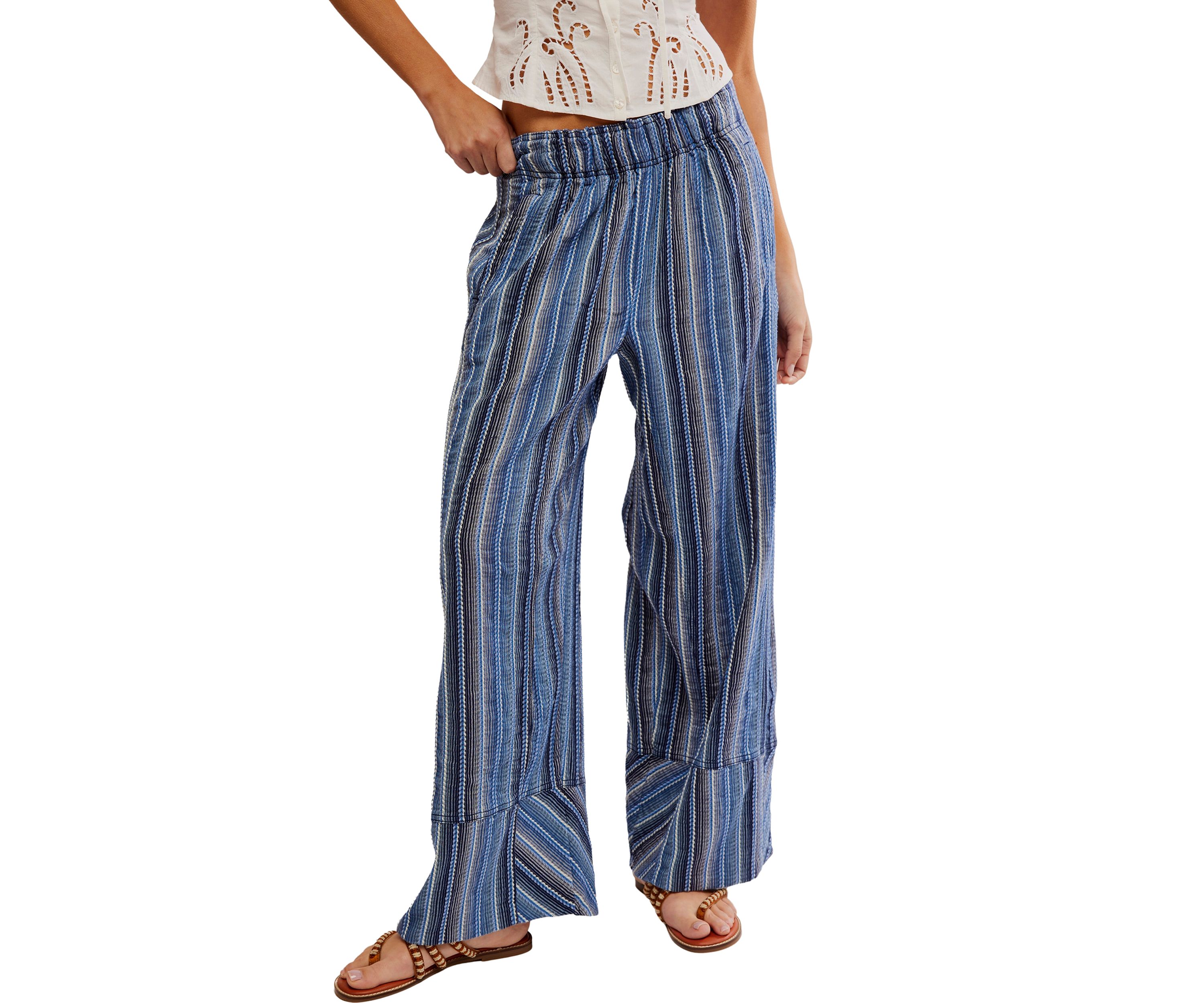 Days End Linen Pull-On Pants