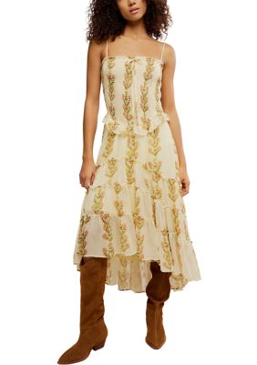 Free People Women's Alejandra Midi Dress, XS