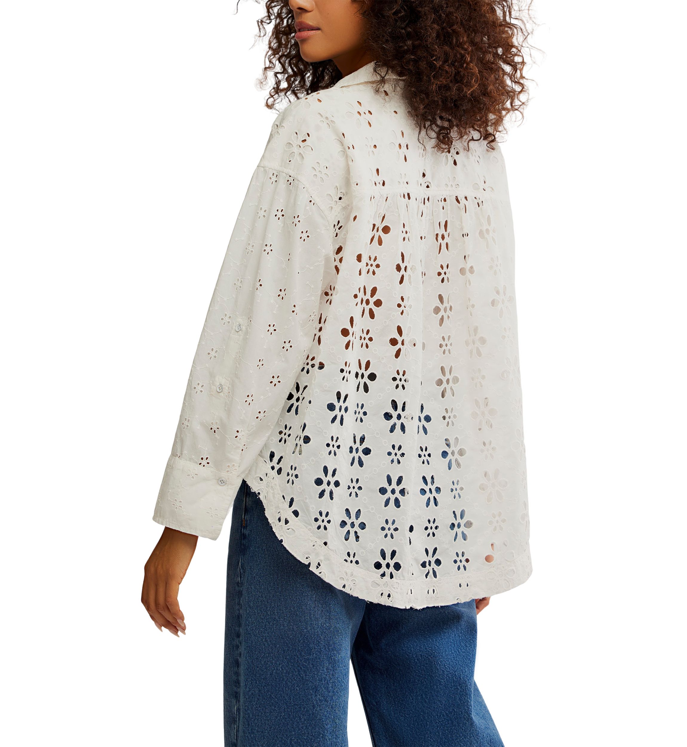 We The Free Mae Washed Eyelet Shirt