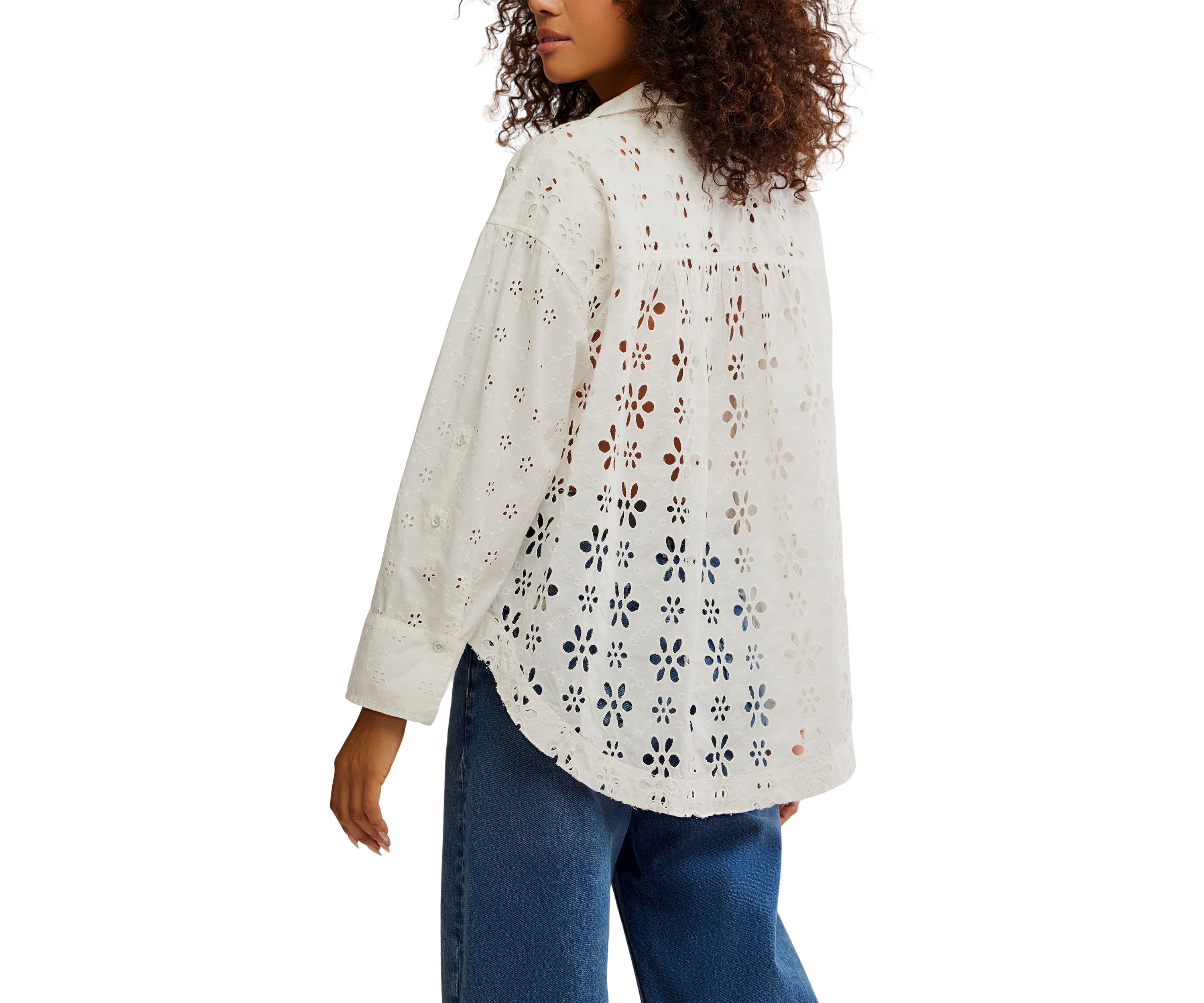 We The Free Mae Washed Eyelet Shirt