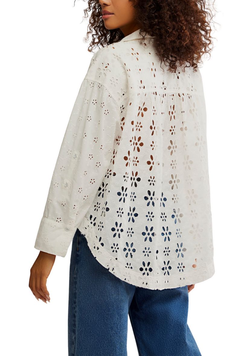 We The Free Mae Washed Eyelet Shirt