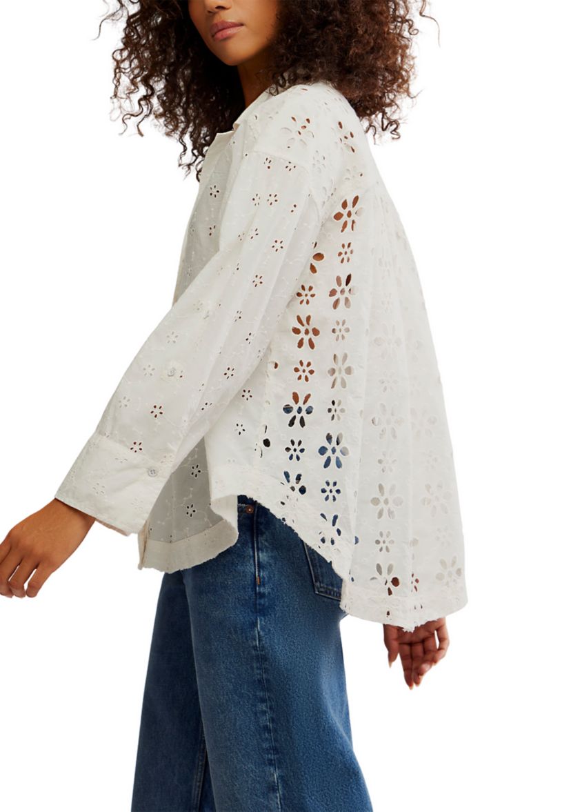 We The Free Mae Washed Eyelet Shirt