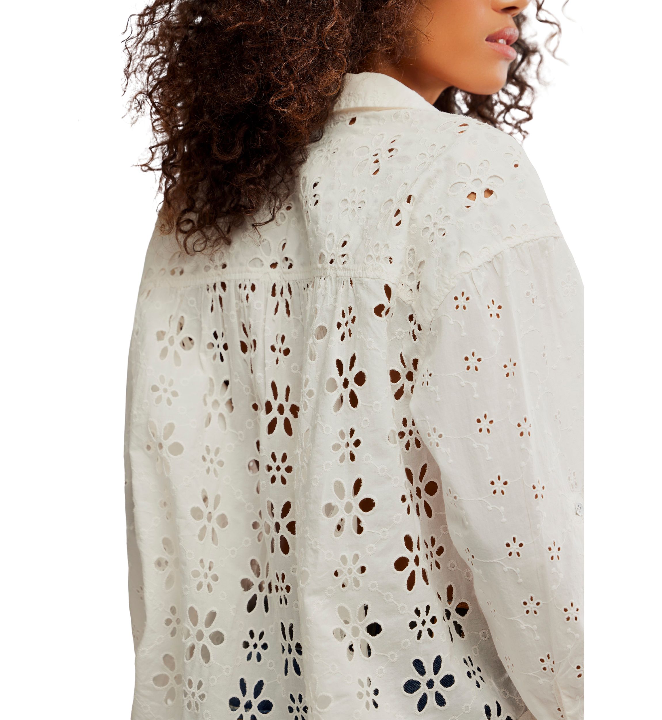 We The Free Mae Washed Eyelet Shirt