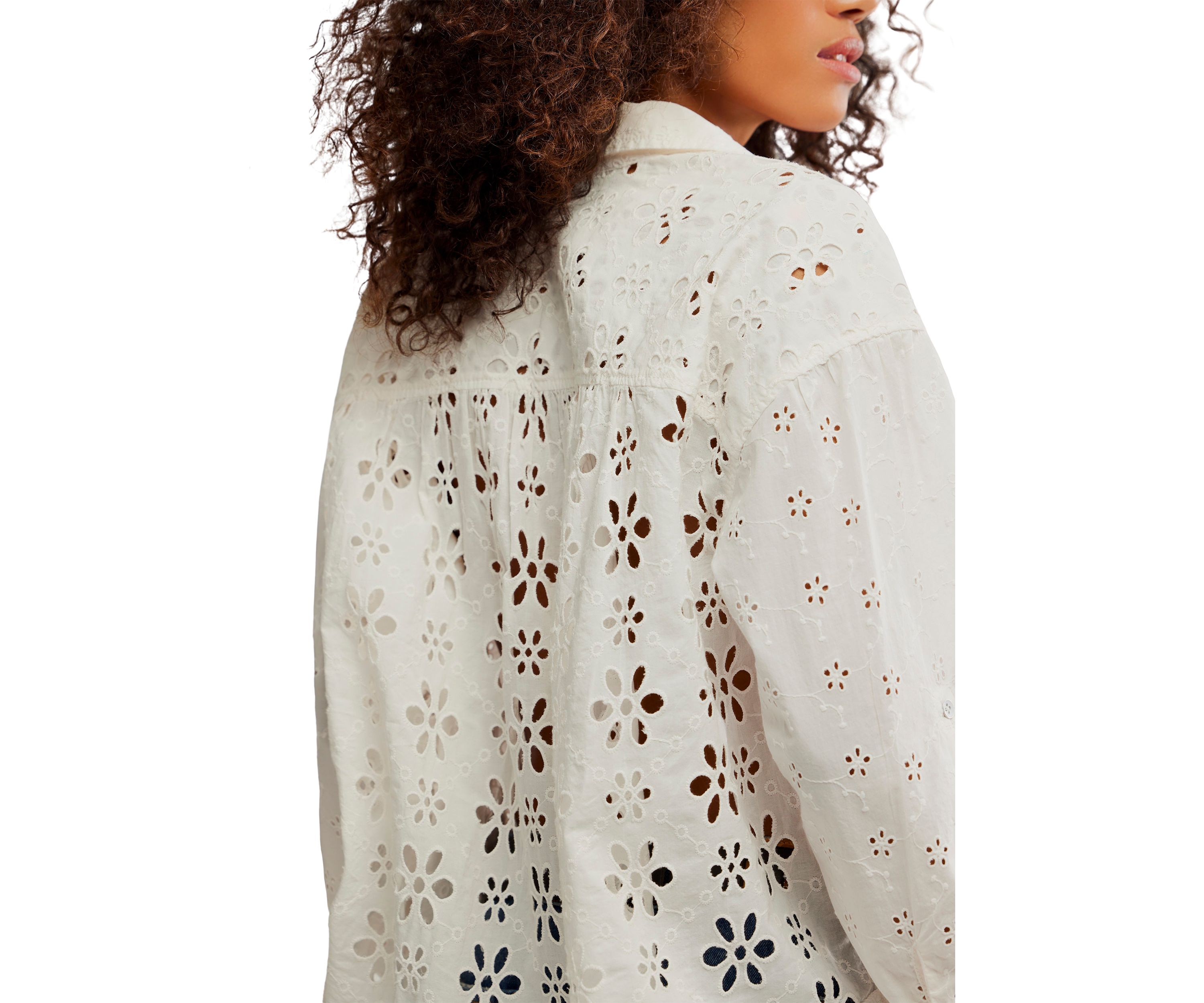 We The Free Mae Washed Eyelet Shirt