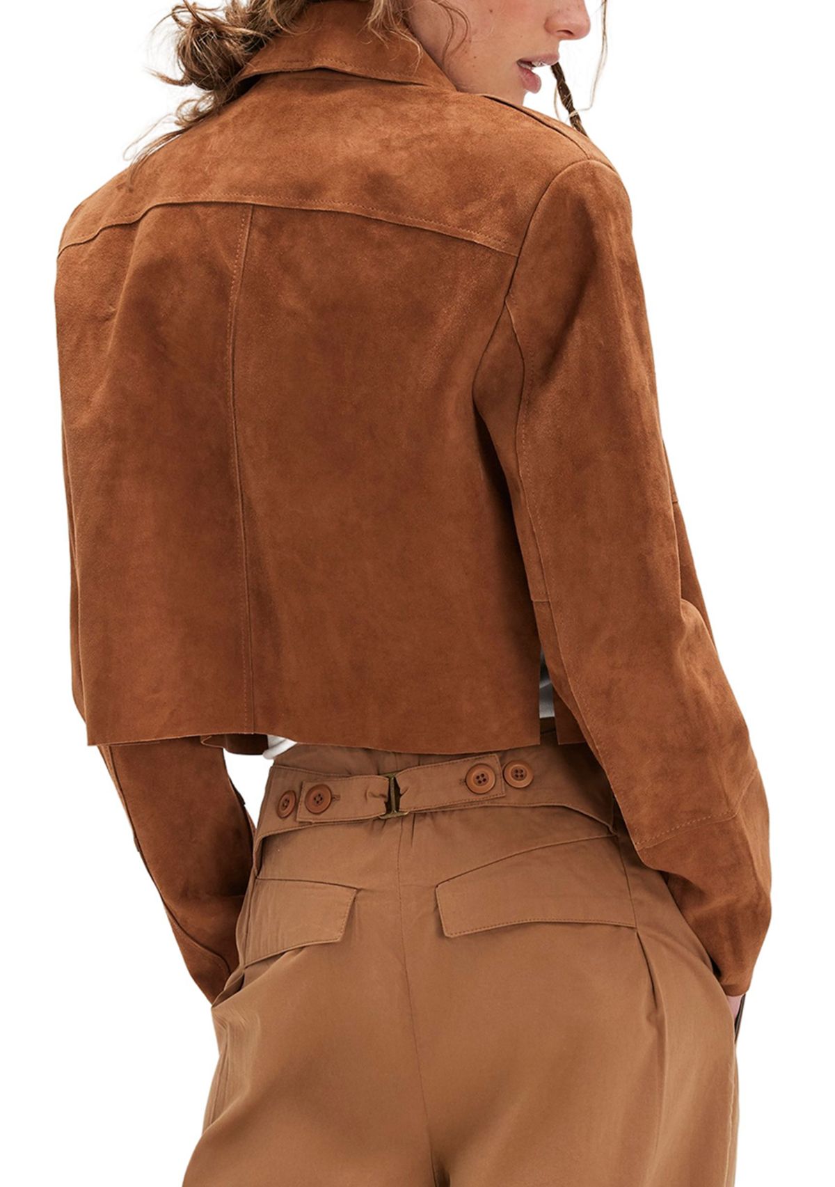 Buckle Back Trousers