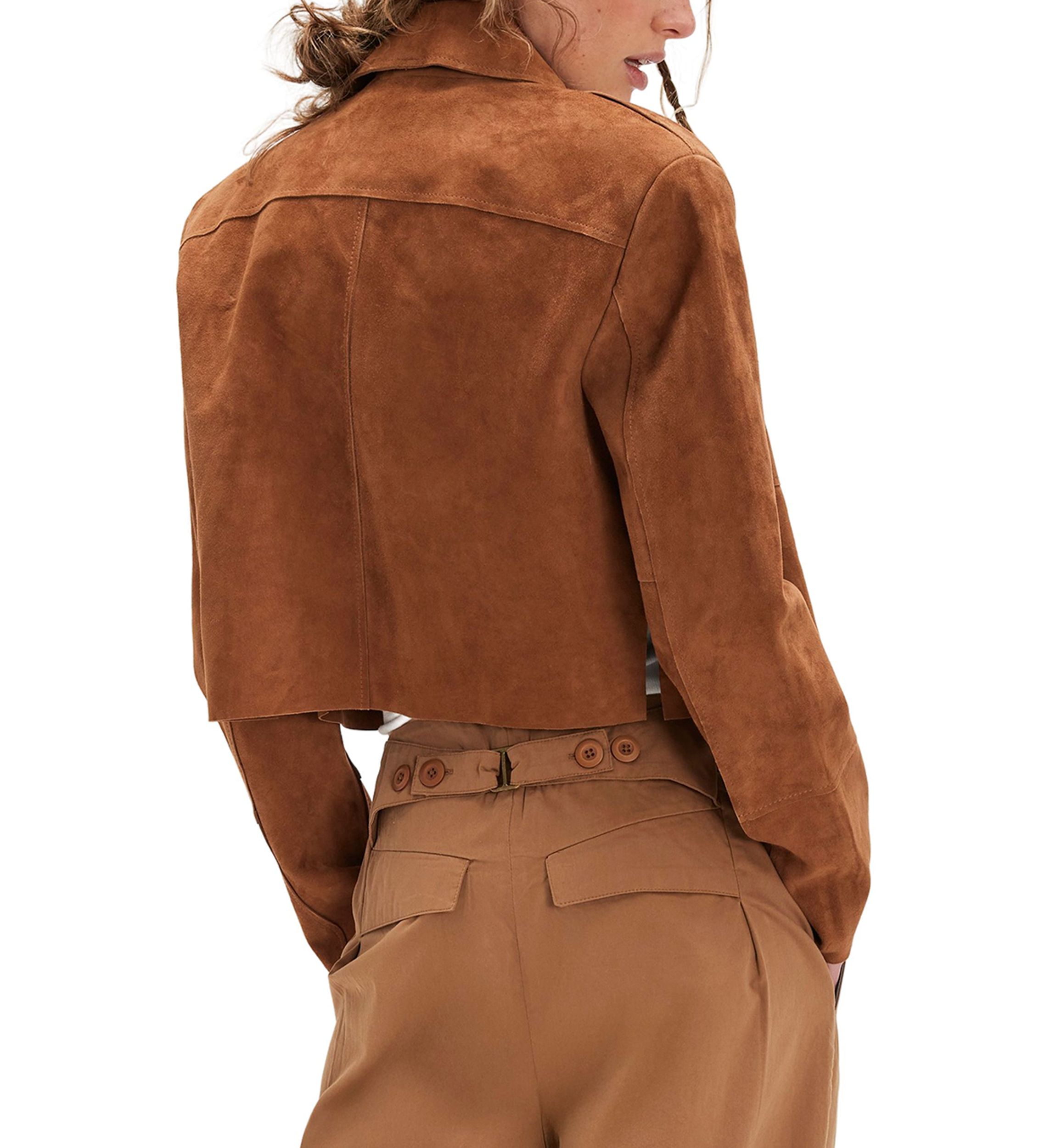 Buckle Back Trousers