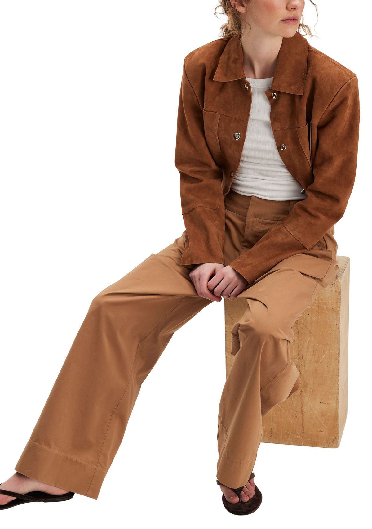 Buckle Back Trousers