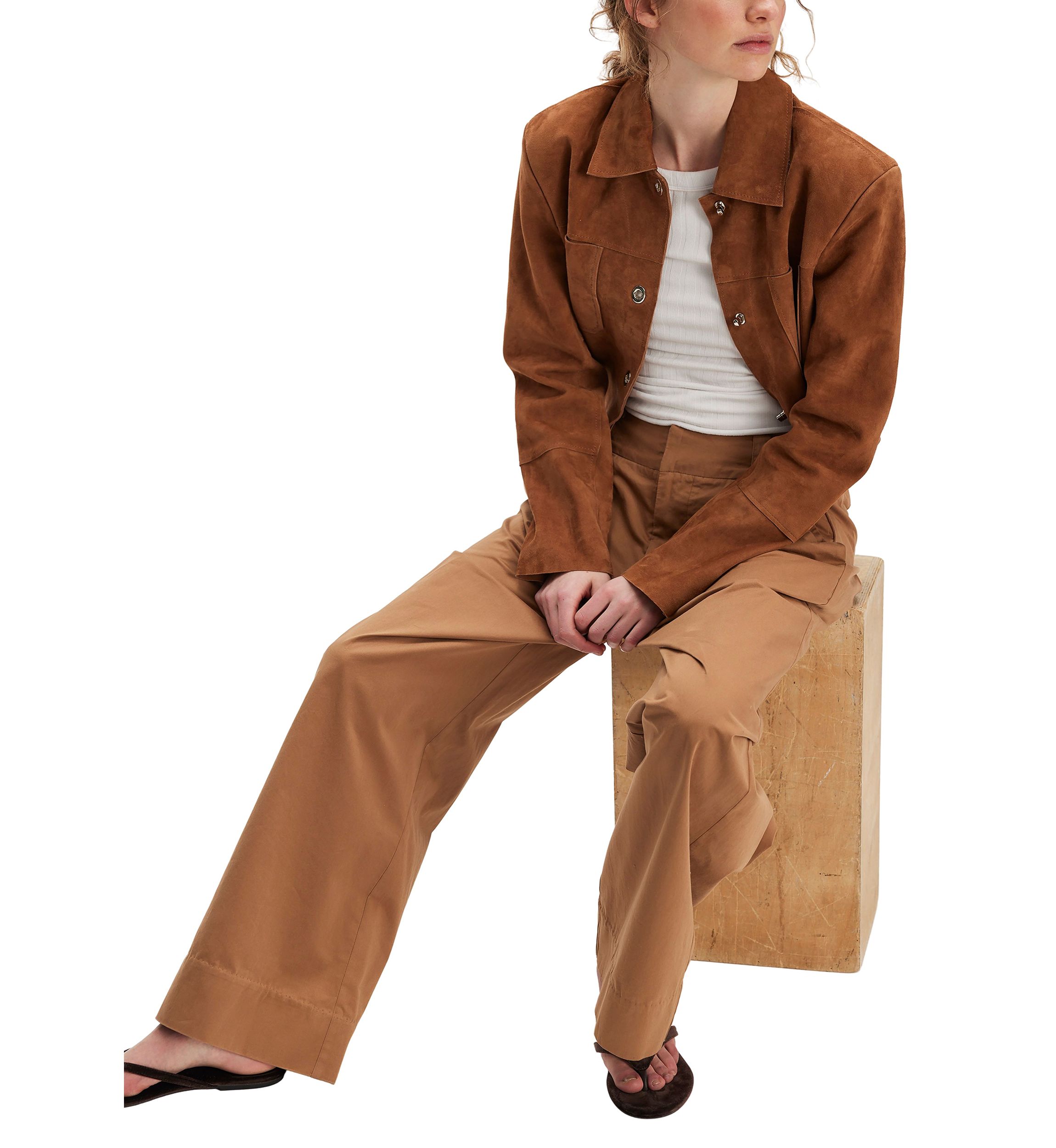 Buckle Back Trousers