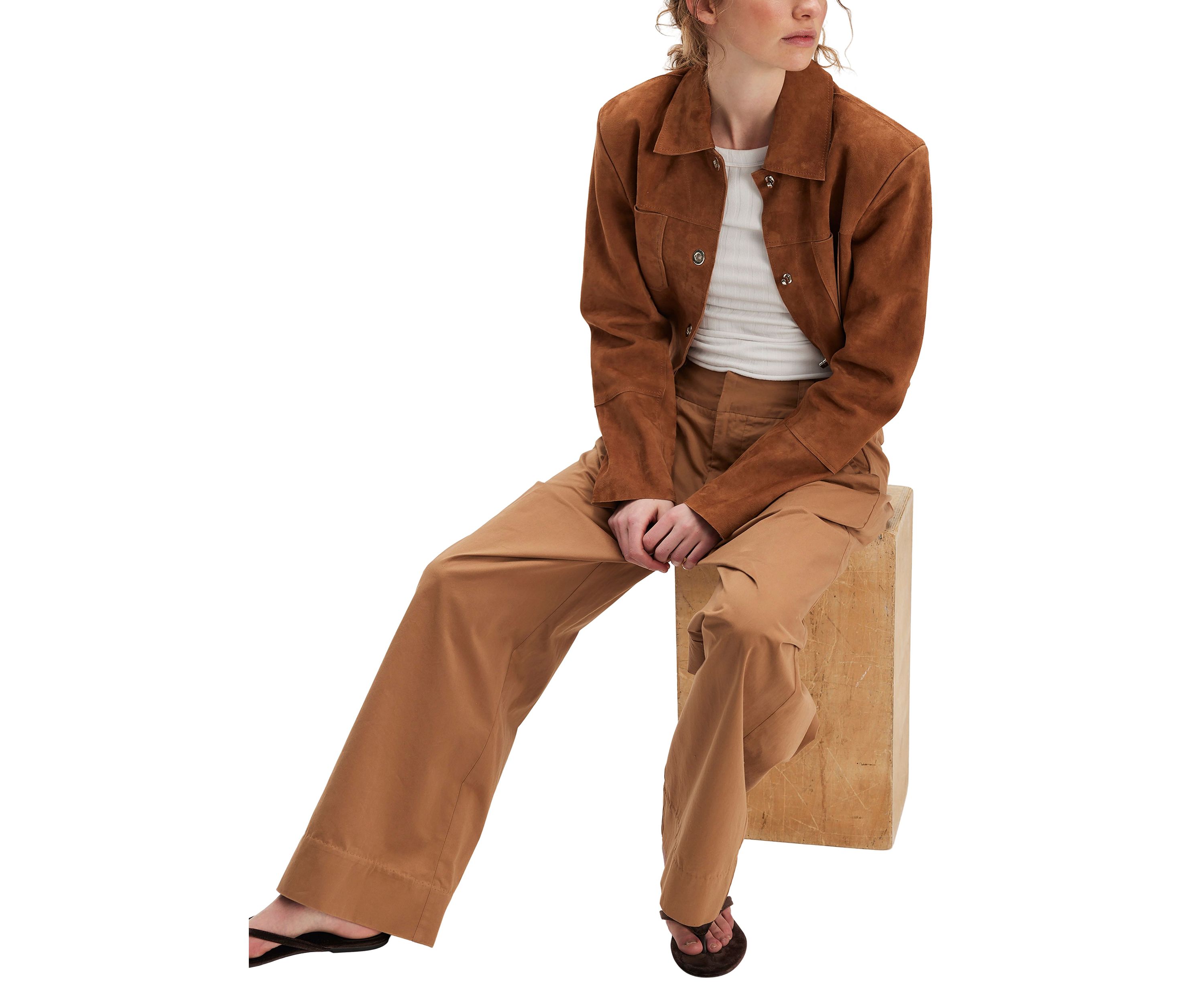 Buckle Back Trousers