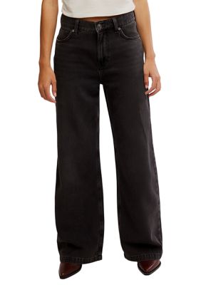 Free People Women's We The Free Stride Straight 'n Wide Jeans