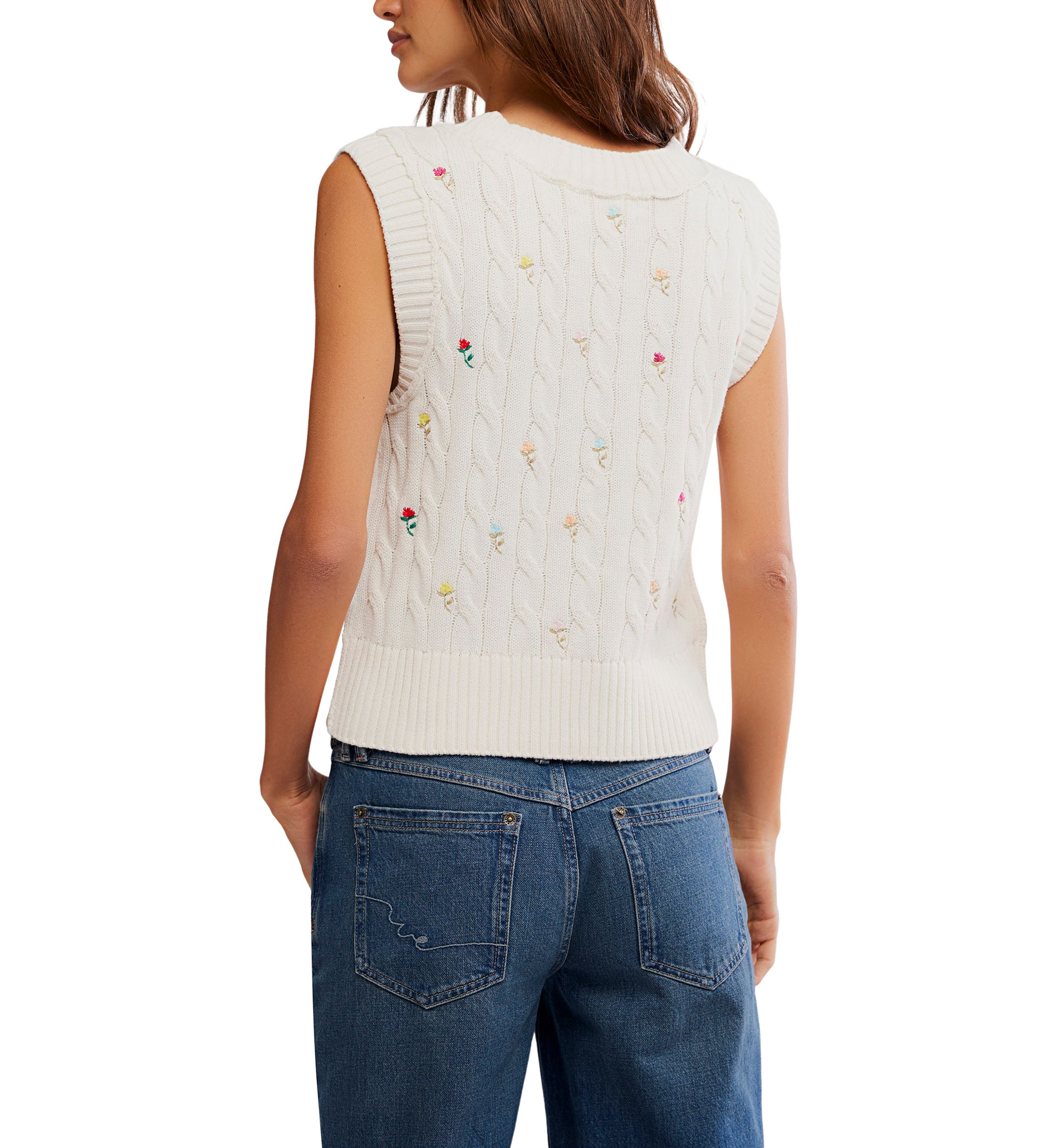 Plumeria Floral Vest 