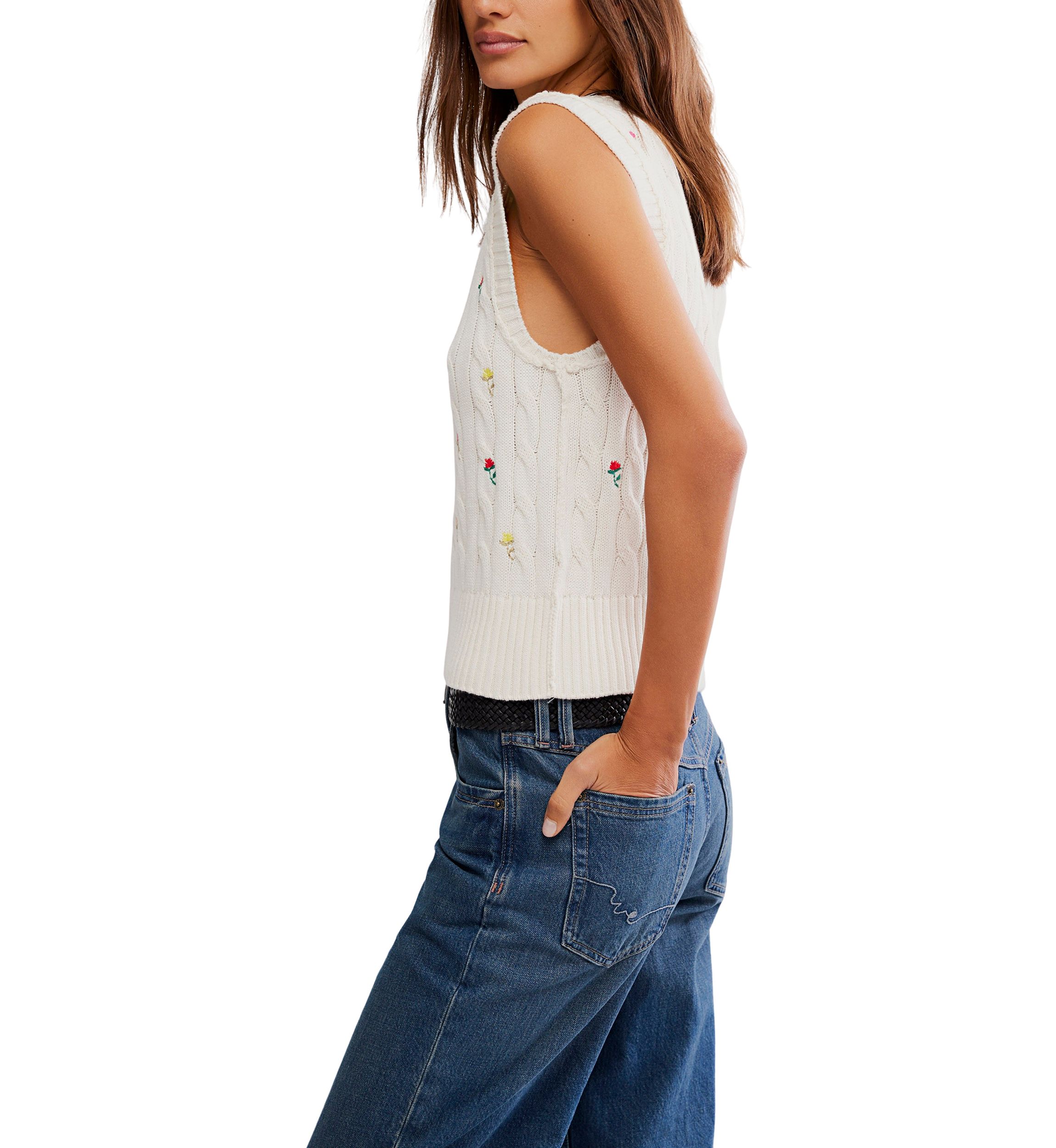 Plumeria Floral Vest 