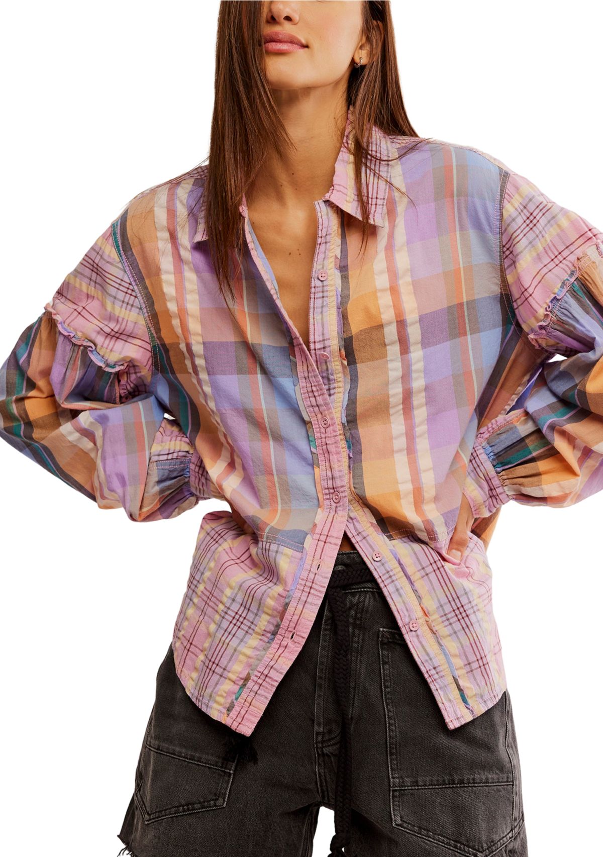 We The Free Madras Top