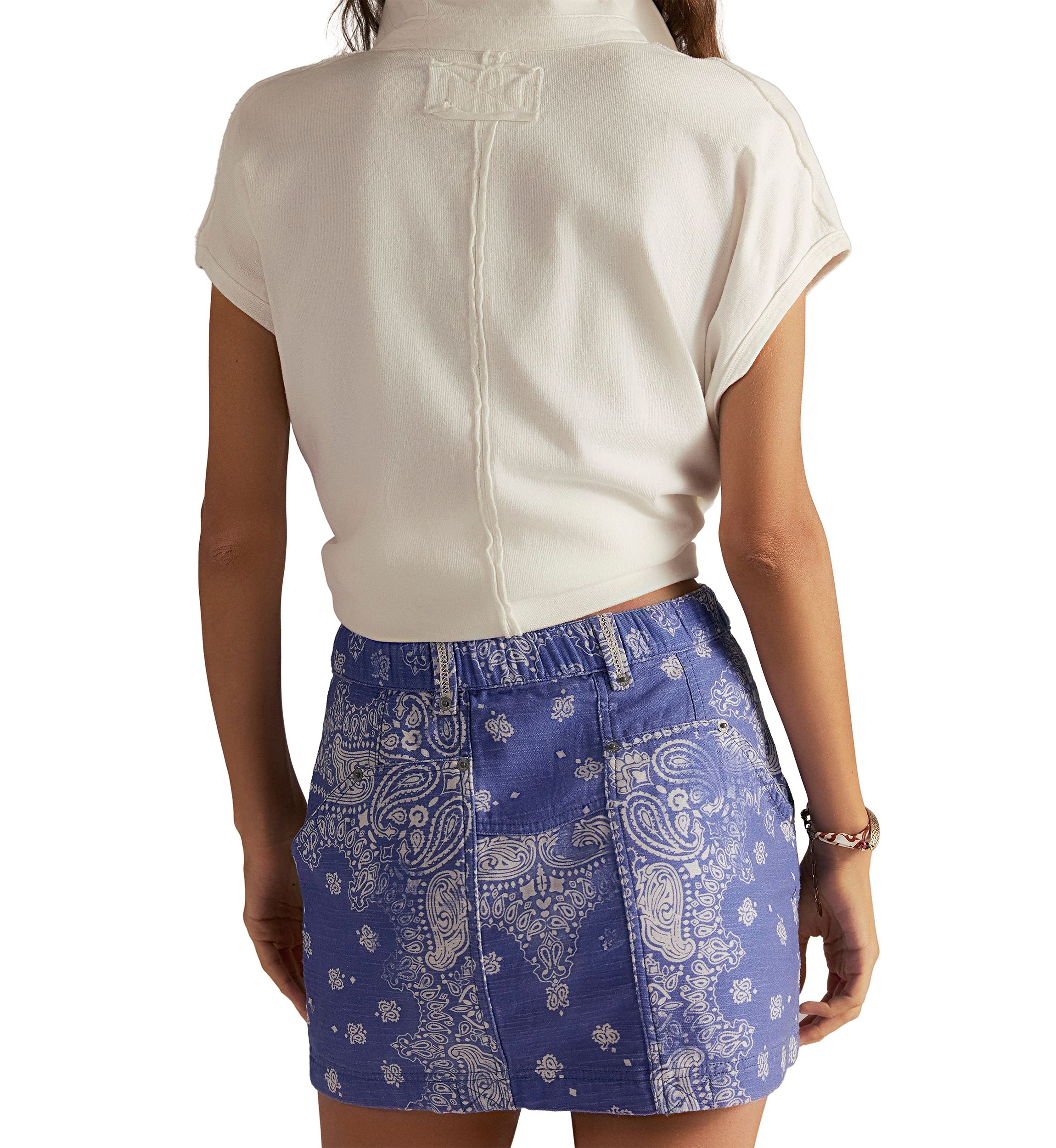 We The Free River Canyon Printed Mini Skirt