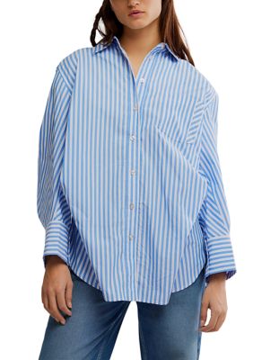 Free People Women's Sabine Striped Articulated Shirt