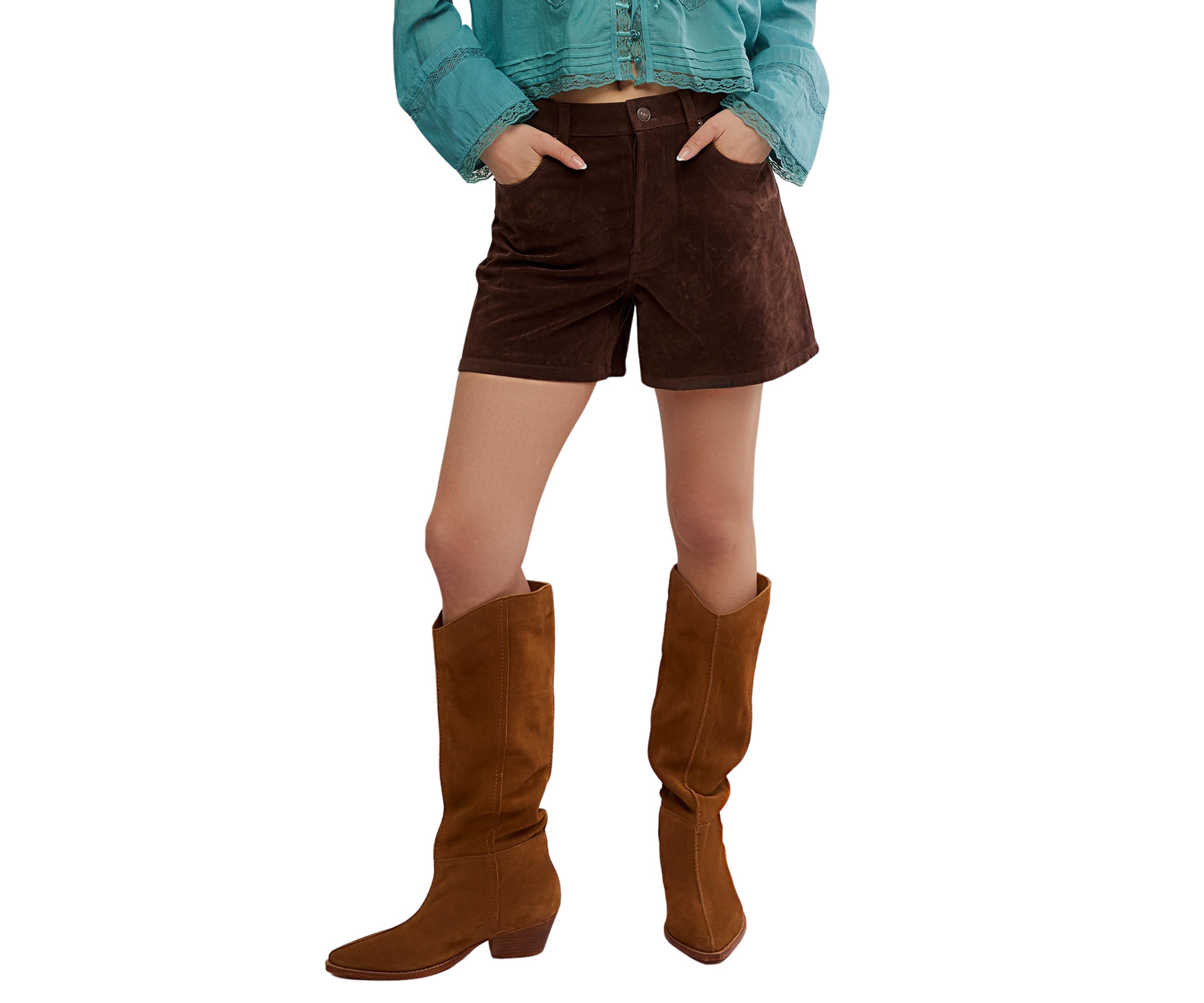 We The Free Tippi Vegan Suede Shorts
