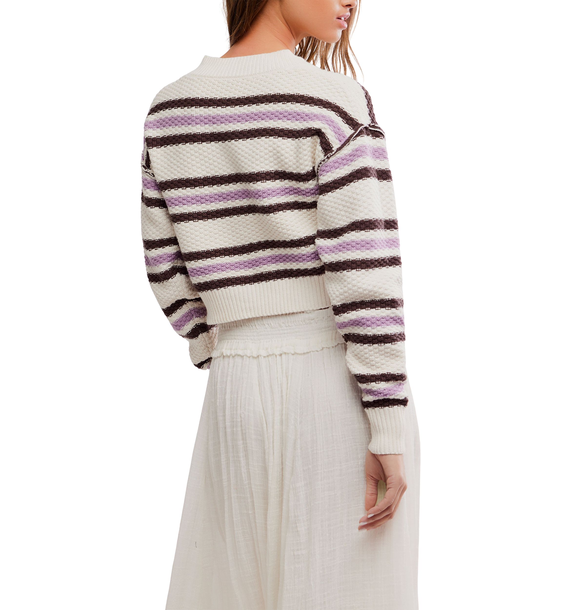 Lila Stripe Cardi