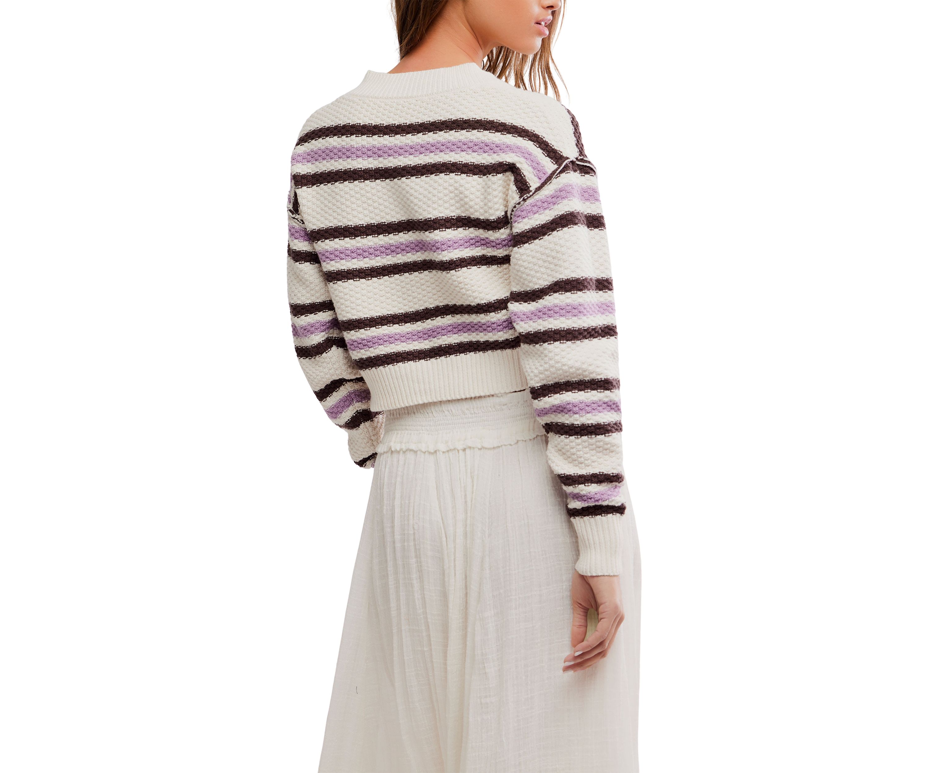 Lila Stripe Cardi