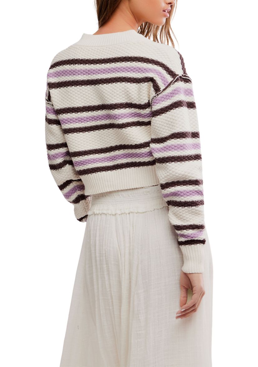 Lila Stripe Cardi