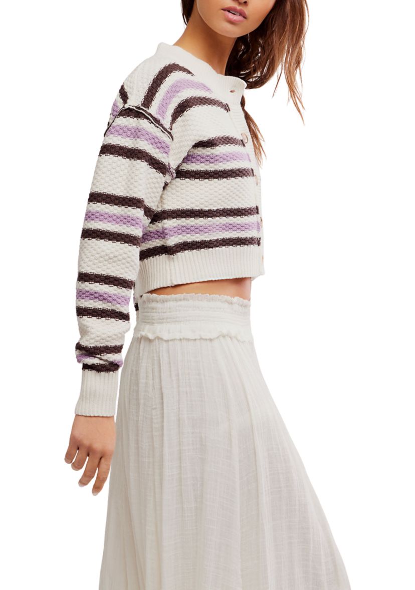 Lila Stripe Cardi