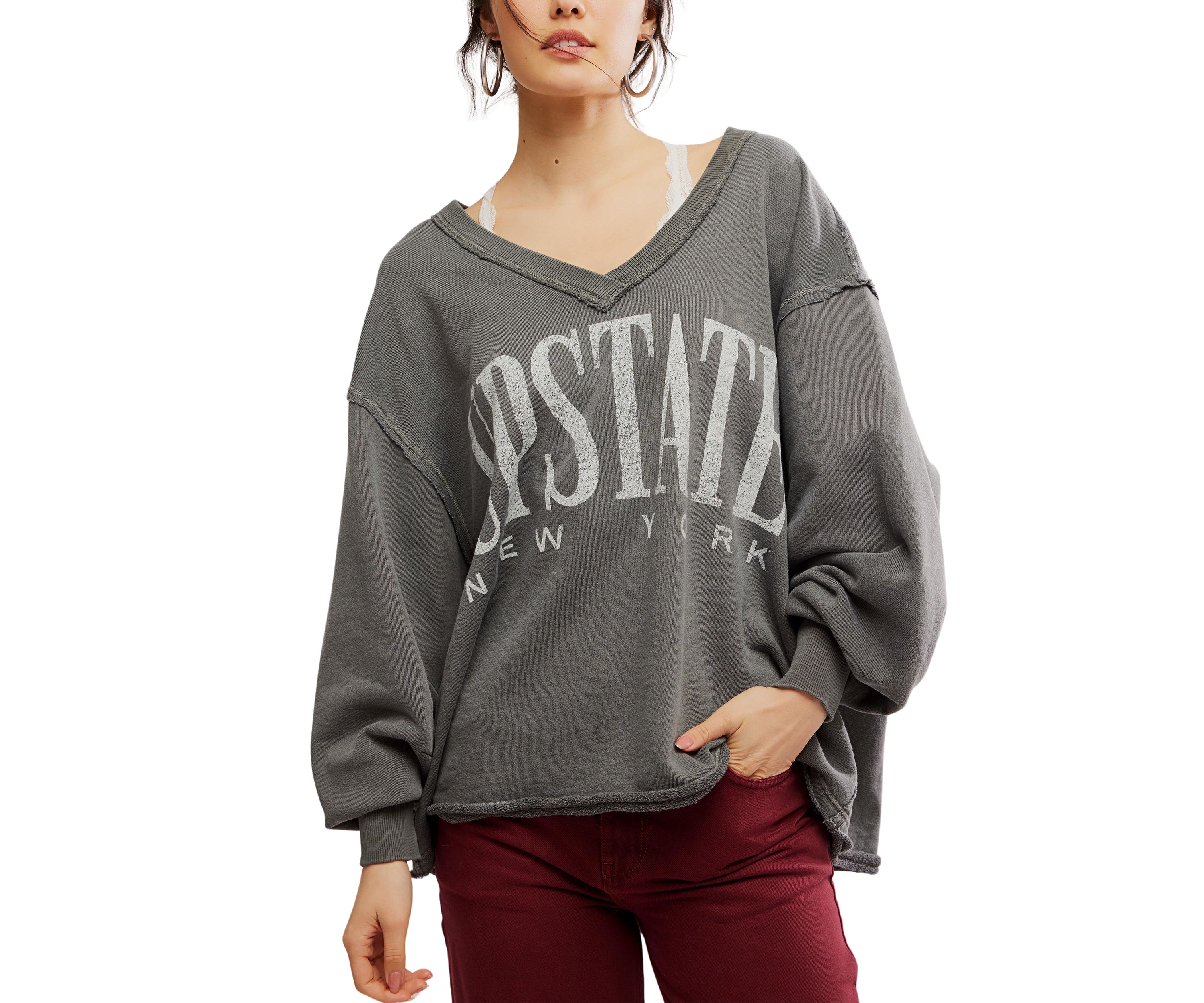 We The Free Venice V-Neck Graphic Sweatshirt