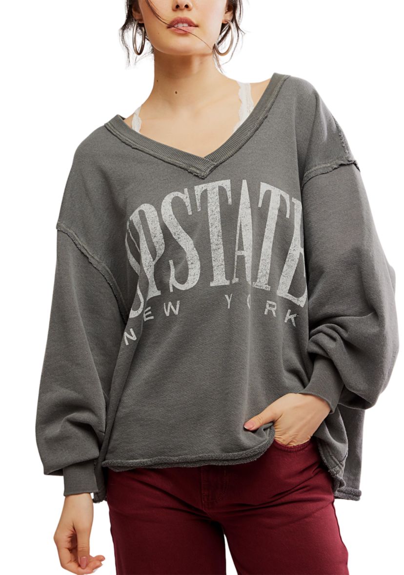 We The Free Venice V-Neck Graphic Sweatshirt