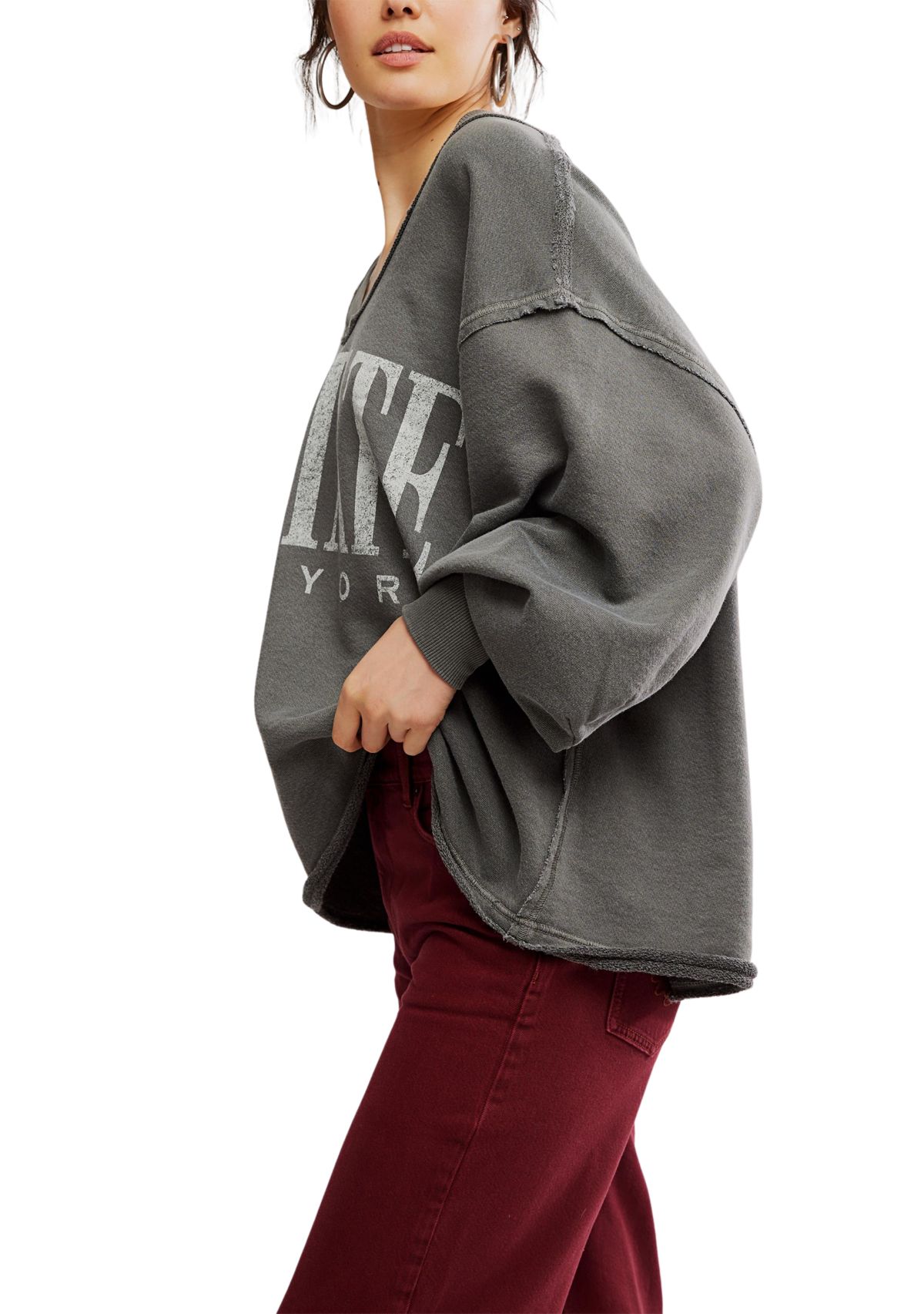 We The Free Venice V-Neck Graphic Sweatshirt