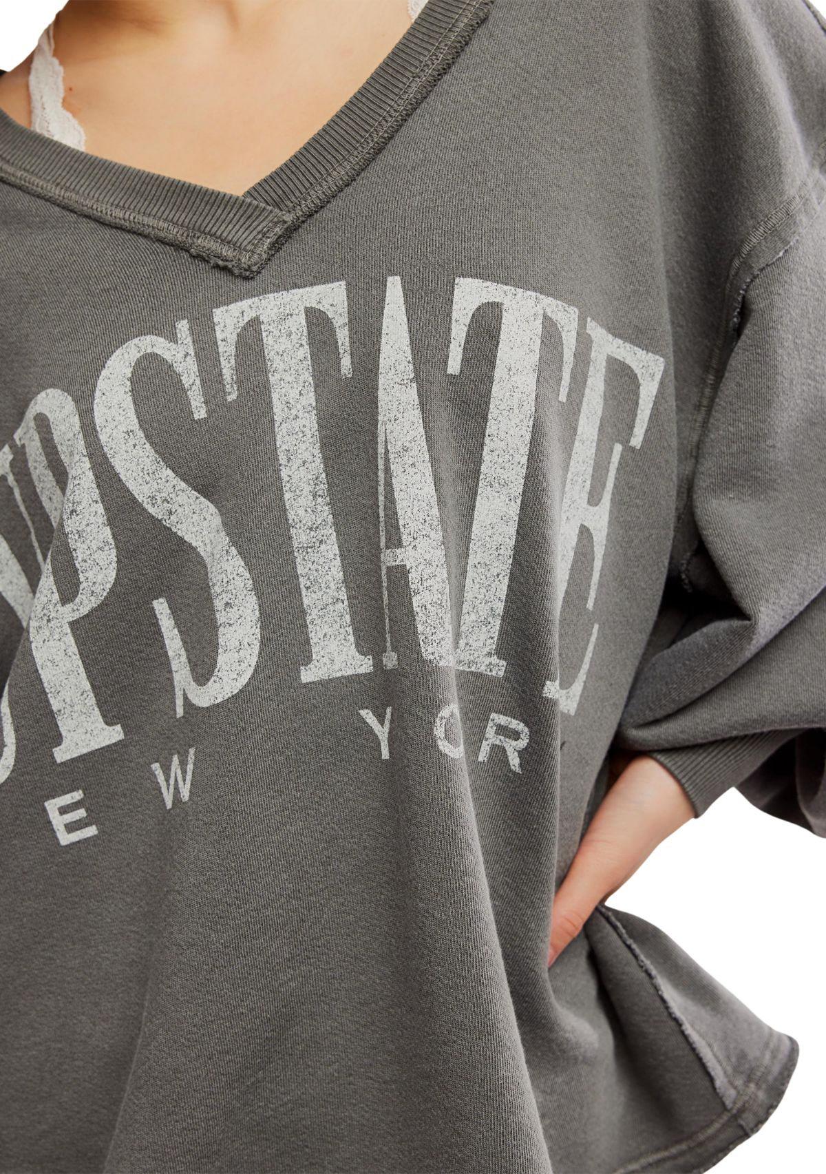 We The Free Venice V-Neck Graphic Sweatshirt