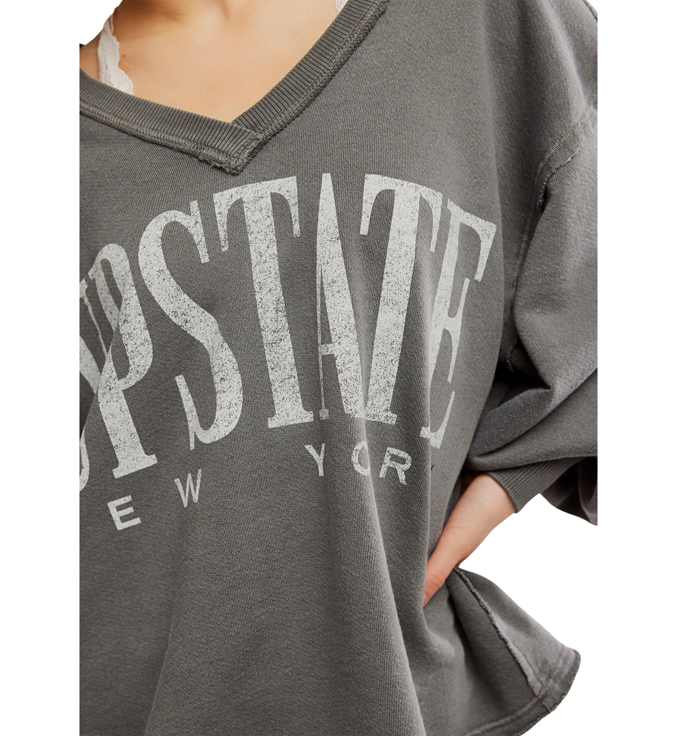 We The Free Venice V-Neck Graphic Sweatshirt