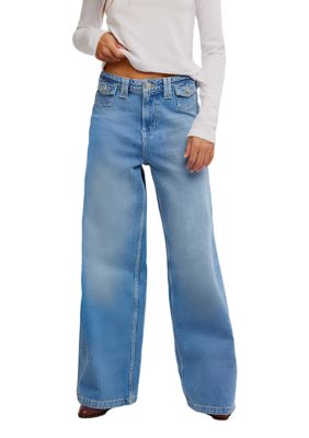 Free People Women's We The Free Kellee High-Rise Palazzo Jeans